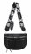 ITALYSHOP24 Damen Tasche Umhängetasche Brusttasche Muster Gürtel Bauchtasche Crossbody Gürteltasche Hüfttasche Crossover Bodybag Schultertasche Handytasche Leder Optik Blau