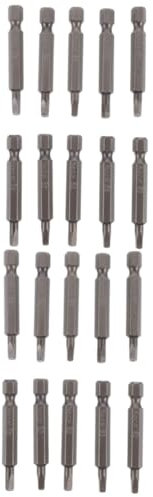 Hemobllo 20pezzi Punte Magnetiche Per Cacciavite Acciaio Testa Quadrata Bit Per Avvitatore Leggeri e Portatili Per Elettricisti e Fai Te