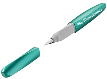 Pelikan Füllhalter mit Namensgravur - Füller - Twist Cold Alaska türkis P457 M