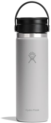 HYDRO FLASK - Coffee Flask 591 ml (20 oz) - Vacuum Insulated Stainless Steel Travel Mug with Leak Proof Flex Sip Lid - Wide Mouth - Birch