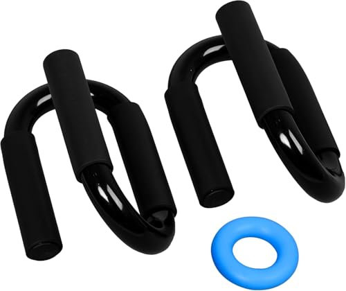 Push Up Bars,Hand Grip Ring,Extra Thick Non Slip Foam Grip for Pushups,S-Shaped Push Up Bars for Strength Training,Push-Up Handles for Men & Women,Ideal Pushup Handles for Floor Workout