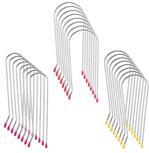 Nogeqi 24 Pcs Hot Roller Clips,Hot Curler Clips Replacement Kit for Heated Rollers,Curler Clip Fits All Sized Rollers Curlers(¾, 1, 1¼)