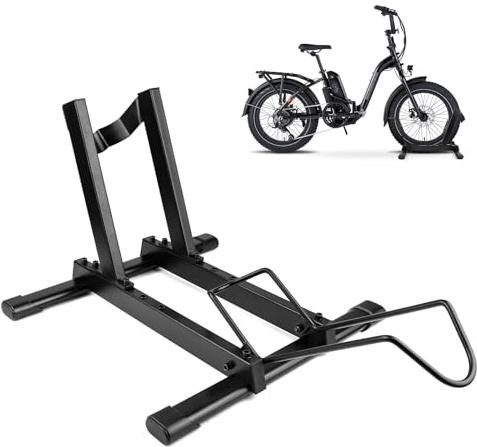 MEGHNA Cavalletto professionale per bicicletta e-bike da 20-29 E-MTB, mountain bike e bici da corsa da 700C con pneumatici di larghezza fino a 4,0 pollici, ideale per garage, casa e negozio di