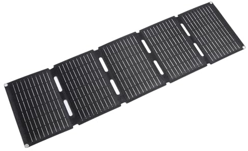 ZJchao Bärbar Kraftstation, Hopfällbar Solpanel ETFE Vattentät Snabbladdning PD Dubbel Utgång med Clamp/Holder Focuser Solpaneler Bärbar Hopfällbar Solpanel med Clamp/Holder Focuser
