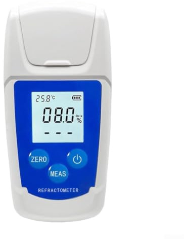 Digital Sugar Content Meter with Automatic Temperature Compensation and Wide Measuring Range for Food and Beverage Testing (0-32%)