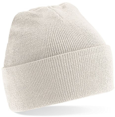 Beechfield, Acryl-Strickmütze für Erwachsene, zum Aufschlagen, Unisex Gr. Einheitsgröße, beige