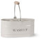 Garden Trading Original Wash Up Sink Storage Caddy Crafted in Wipeable Chalk Steel | 3 Inner Compartments For Easy Kitchen Storage | H14.5 X W27.5 X D17cm