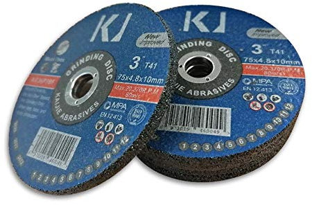 DISQUE A MEULER 75 x 4.8 x 10 - LOT DE 5 DISQUES POUR METAL ET INOX