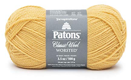 Patons 24407777755 Classic Wool Yarn, Sunshine