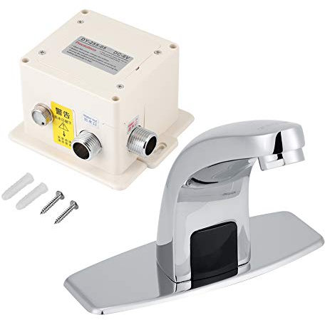 Grifo de sensor de infrarrojos automático Lavabo de baño Fregadero de cocina Grifo de agua Grifo de aleación de zinc con caja de control