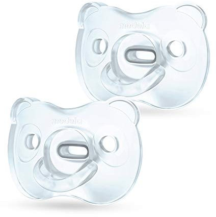 Medela Baby Soft Silicone Schnuller – Für Babys von 6-18 Monaten – 2 Stück