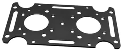 Staffa di montaggio per cassetta postale per cassetta postale, piastra metallica con kit di installazione, supporto robusto 27,4 x 14 cm