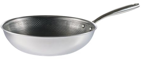 lakeland Tri-Clad 28cm Non-Stick Wok with Glass Lid