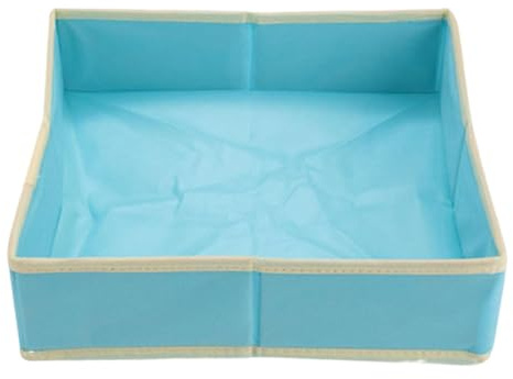 TTETTZ Plateau de Jeu Enfant Bac à Sable Pliable Plateau D'Activités Enfant Tapis Sensoriel Imperméable Structure Renforcée En Tissu Non Tissé Adapté Aux Enf, Bleu 40cmx40cm