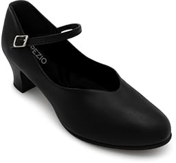 Capezio Junior Footlight, Women's Character Shoes, Black (Black), 7 UK (9.5 US)