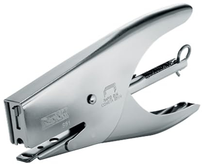 Rapid 10538702 Heftzange S51, Metall, 12 Blatt, nickel