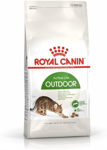 ROYAL CANIN Outdoor | 400 g | torrfoder för katter | för vuxna katter (från 1:a till 7:e år av livet) med frekvent frihjul och regelbunden rörelse