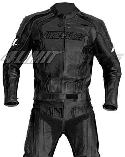 4LIMIT Sports Motorrad Lederkombi LAGUNA SECA Zweiteiler, Schwarz, Größe M