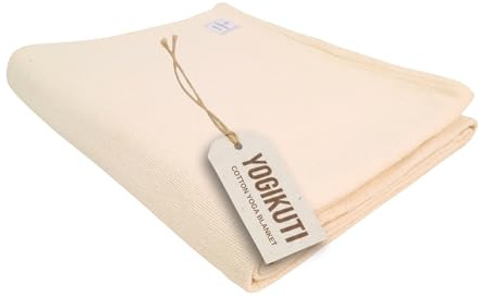 Yogikuti Couverture de yoga 100 % coton tissée à la main douce et offrant un bon maintien