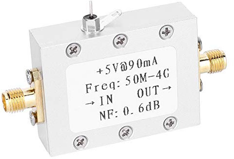 1 Pezzo Amplificatore a Basso Rumore LNA 50M-4GHz NF 0,6 dB RF FM HF VHF UHF per Radio Amatoriale -110 dBm