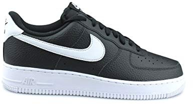 Nike Herren Air Force 1 '07 Sneaker, Black White, 39 EU