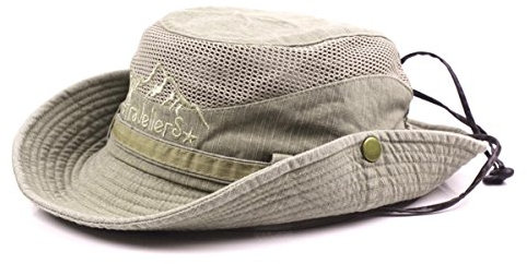KeepSa Para Mujer para Hombre Sombrero para el Sol de Algodón de ala Ancha Bucket Hat Safari Boonie Hat Verano Protección UV Plegable Pesca Hat