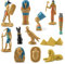 Aramox Ägypten-Statuen, 12-teilig, Altes Ägypten, ägyptischer Gott, Göttin-Figuren-Set, PVC-Miniaturstatuen-Set