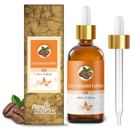Crysalis Coffee (Coffea) Oil | Pure & Natural Essential Oil for Skincare, Hair Care and Massage -100ml/3.38fl oz