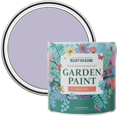 Rust-Oleum Purple Mould-Resistant Garden Paint in Satin Finish - Wisteria 2.5L