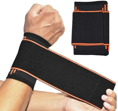 Landrain Handgelenk Bandagen Mit Klettverschluss, Elastisch Und Verstellbarer Handbandage Handgelenk