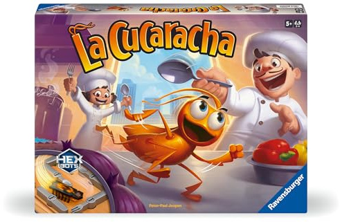 Ravensburger - La Cucaracha Gioco in Scatola | Gioco Bambini 5 Anni o Più | Giochi da Tavolo 2-4 Giocatori | Regalo Bambina 5 Anni | Gioco da Tavola con HexBug Nano