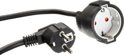 UNITEC 44566 skyddskontakt – förlängning, plast – ledning H05VV-F 3G 1,5 mm²