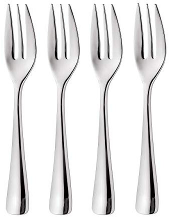 Robert Welch Malvern Bright Pastry Forks, Set of 4. Made from Stainless Steel. Dishwasher Safe