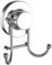 HOME SO Towel Hook with Suction Cup Holder - Bathroom Shower Kitchen Removable Hooks Hanger for Bath Robe, Towels, Coat, Loofah - Stainless Steel, Chrome