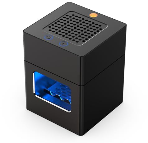 Cendrier sans fumée multifonction 3 en 1 avec allume-cigare et USB rechargeable - Filtre HEPA pour réduire la fumée, la maison ou le bureau