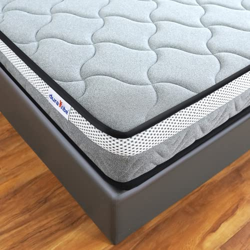 DURA TRIBE Essential Mattress Three Zone Pocket Springs | Medium Firm | 16cm Extra Breathable (King 5ft (150 x 198 cm))