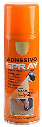Spray Adhesivo Pegamento en Aesol Cola Spray Multiuso de Secado Rápido Fuerte y Ecológico 200ml(Paquete de 1)