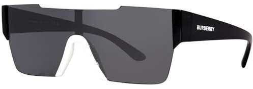 Burberry Herren 40496G Rechteckige Sonnenbrille, Schwarz, 38-138-140mm, Schwarz, 38