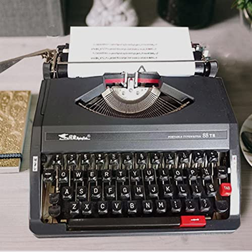 MLYYYDSS Retro Manuelle Schreibmaschine, Tragbare Altmodische Mechanische Schreibmaschine, Vintage Antike Schreibmaschine,B