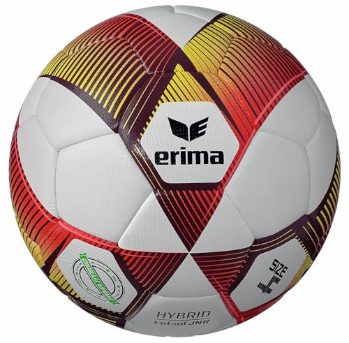 Erima Pallone da Calcio Unisex Gioventù HYBRID LITE 290 (7192411), rosso/giallo, 4