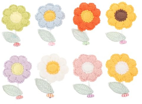 FUNOMOCYA Wackelkopf-autoornament Sonnenblumen Schüttelnde Blume Für Das Armaturenbrett- 8 Stück Miniatur-blumenverzierungen