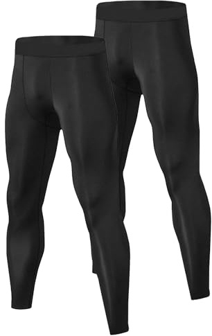 Towintec Kompressionsbyxor för män, atletisk löpning leggings träningstights snabbtorkande baslager för basket sport fotboll gym fotboll andningsbara kalsonger