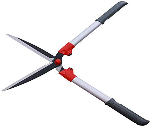 XAoSCd Tijeras De Jardín Extensibles De Mano, Cortasetos Manual Ergonómico, Herramienta para Recortar Arbustos De Boj, Tijeras Afiladas con Hoja De Acero SK-5, Mango De Goma Antid,