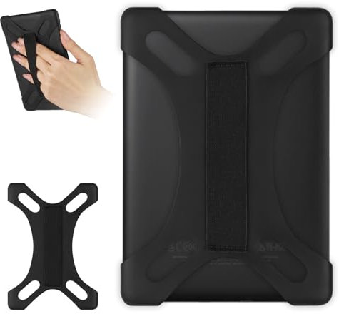 HoYiXi Universelle Dragonne sécurisée pour 6-7 Pouces, Compatible avec liseuse Kindle/Kobo/Pocketbook/Tolino/Sony/Paperwhite/Nook, pour liseuse 6, 6.8, 7 avec dragonne Haute élasticité, Noire