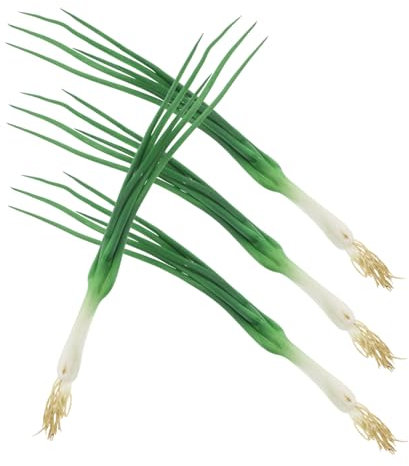 Alipis Realistische Frühlingszwiebeln Kunstgemüse Künstliche Zwiebel Ornament Für Geschäft Zuhause Party Hotel Restaurant Display Grüne Pflanze Requisite