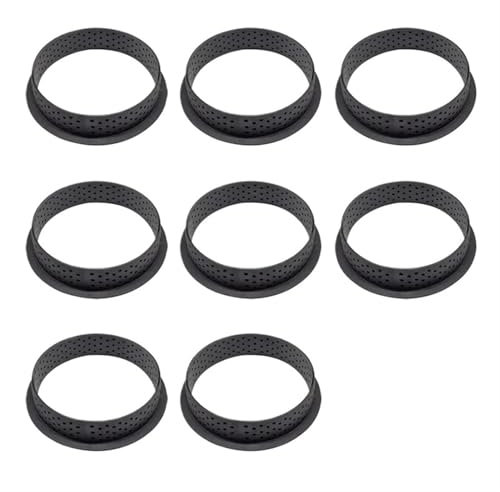 Tårtring, bakring, gör-det-själv tårtring Perforerad tårtform Rund cirkelring Dessert Bakform Cutter Bakverk Dekorationsverktyg Tårtringar for bakning (6 st)(8PCS)