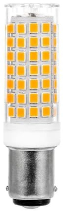 ShuoHui Lampadina LED B15, B15D, 6 W, di ricambio da 75 W, B15D, 690 lumen, luce bianca calda, 2800 K, angolo di diffusione di 360°, dimmerabile, 230 V AC (1)