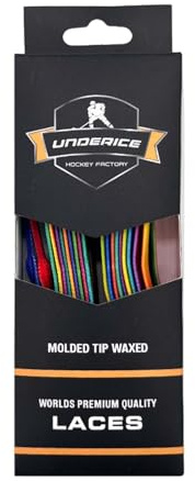 Aymzbd Lacets de Patin de Hockey Cirés pour Une Adhérence Améliorée Lacets de Remplacement Imperméables en Polyester pour Patinage Convient pour Enfants ADU, 84 Pouces
