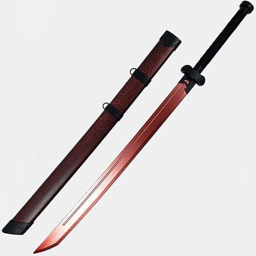 Espadas de madera chinas hechas a mano,accesorios para juegos de rol,la hoja está hecha de bambú,espada recta de madera,adecuada para decoración,exhibición,Navidad,Halloween,regalo,artes marciales