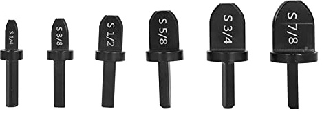 Leapiture 6Pcs Swagging Tool Drill Bit Steel Air Conditioner Tube Flaring Pipe Expander Set Kit Metal Tube Swaging Drill Bit Kit for Refrigeration Maintenance Tasks